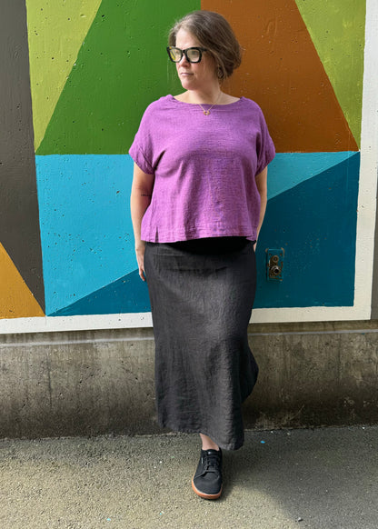 Linen Midi Skirt