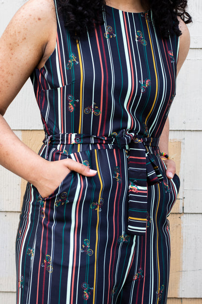 Varied Stripe Jumpsuit